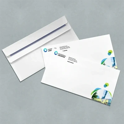  Custom Printed White Dl Envelopes
