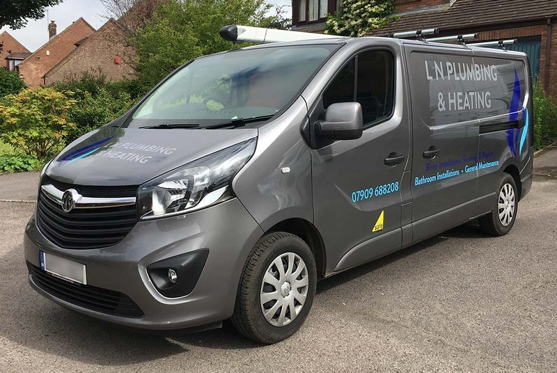 L N Plumbing & Heating Van Graphics