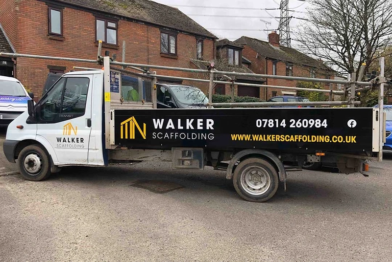 M N Walker Scaffolding Truck Graphics