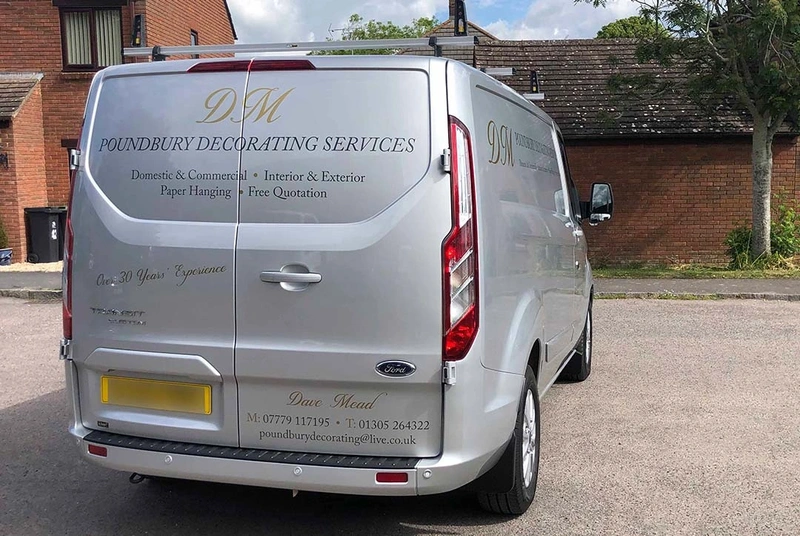 Poundbury Decorating Services Van Graphics