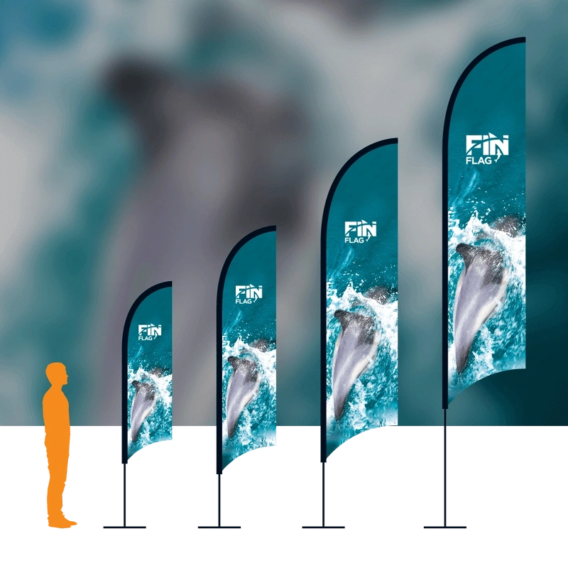 Fin Flag With Background